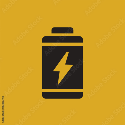 Batterie Icon Sammlung Akku Symbol Vektor Illustration Energie Strom Ladezustand Blitz Zeichen Stromversorgung Power Elektrizität Aufladen Portable Energiequelle Minimalistisch Bunt Schwarz Weiß Desig