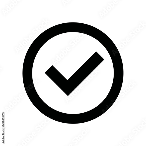 Häkchen Icon Sammlung Checkmark Symbol Vektor Illustration Bestätigung Zustimmung Erledigt To Do Liste Abhaken Minimalistisch Schwarz Weiß Gefüllt Outline Kreis UI Webdesign App Button Infografik Clip