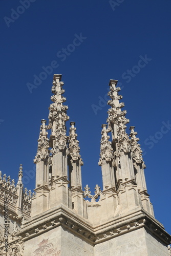 pinnacles of the royal chapel of granada spain