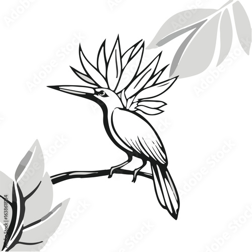Bird of Paradise Animal Icon
