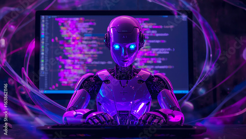 Ai robot computing and programming abstract