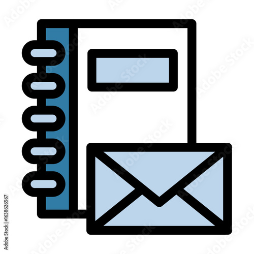 イラストアイコン：メールファイル	
