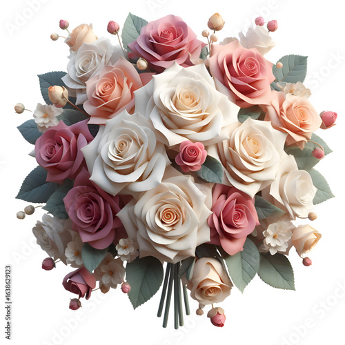 bouquet of pink roses