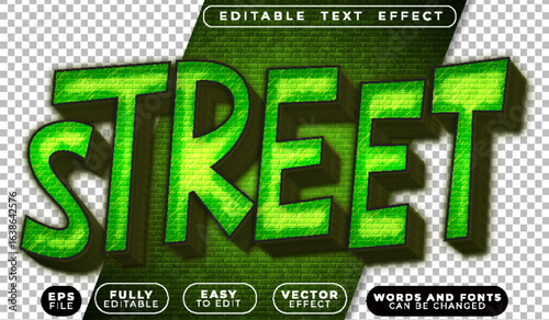  Urban Street City Road Vector Fully Editable Smart Object Text Effect