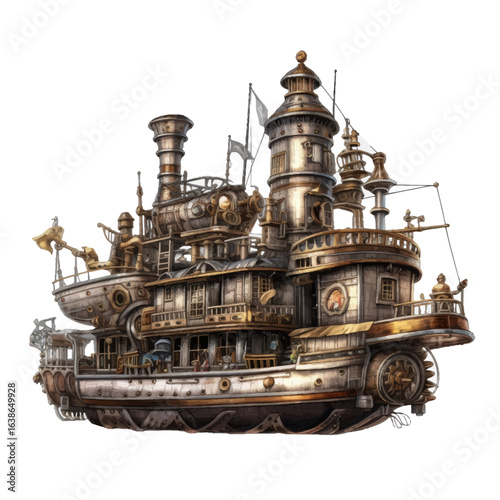 old steam ship