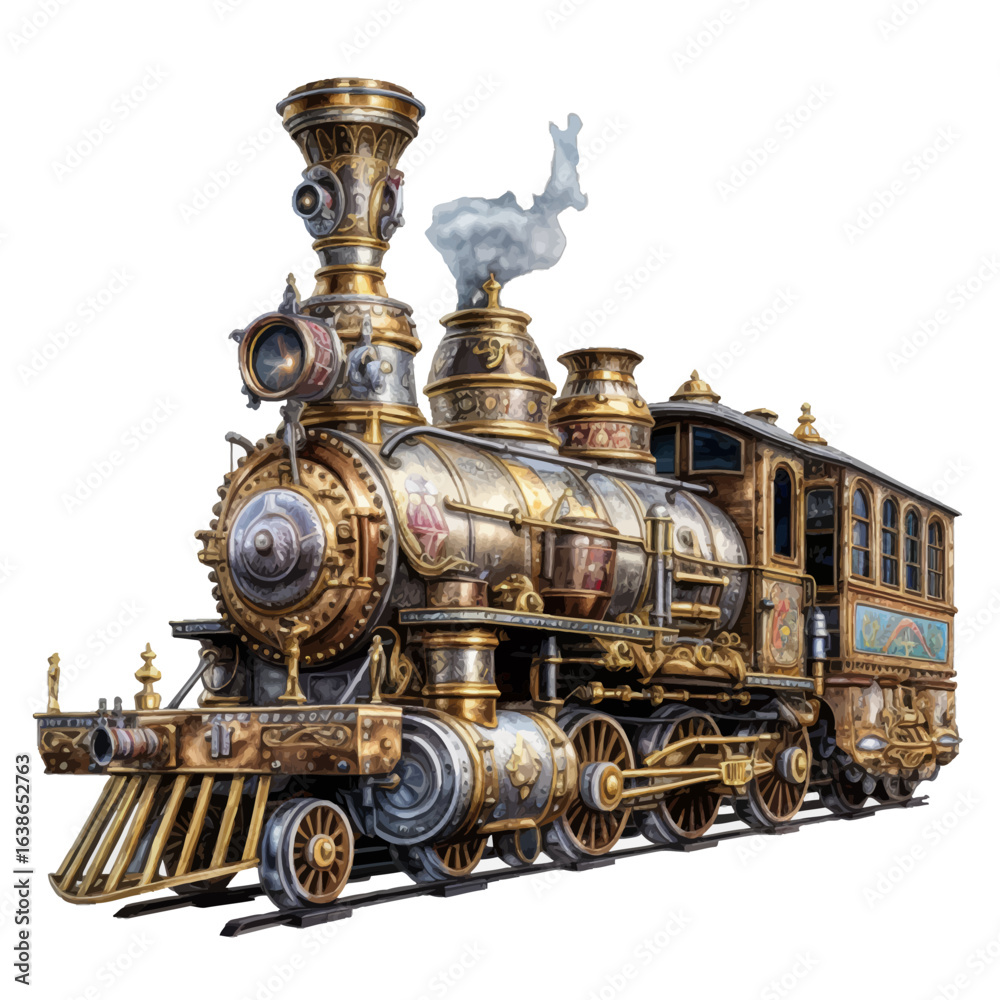 Fototapeta premium old steam locomotive