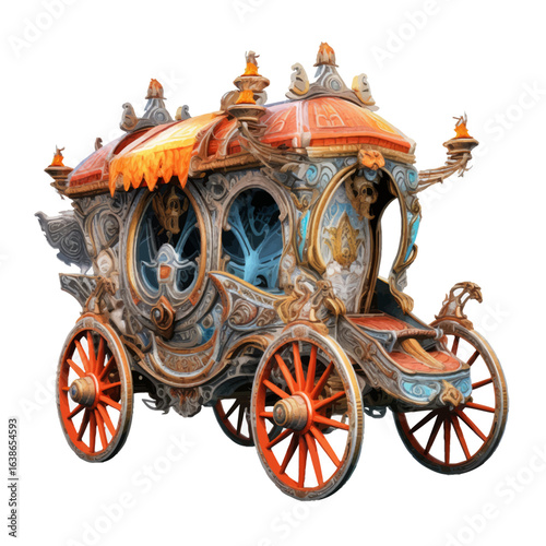 old carriage wheel