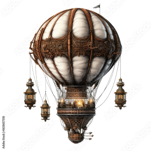 steampunk hot air balloon