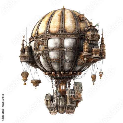 steampunk hot air balloon