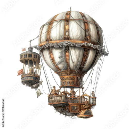 steampunk hot air balloon