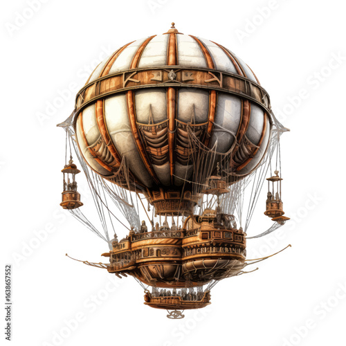 steampunk hot air balloon