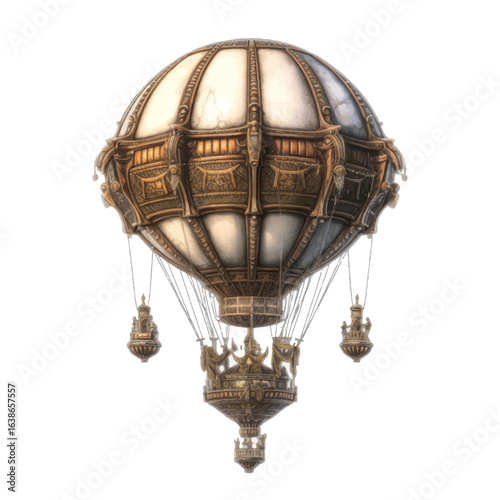 steampunk hot air balloon