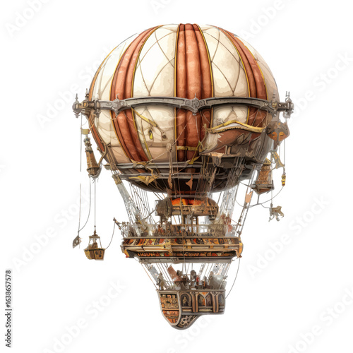 steampunk hot air balloon