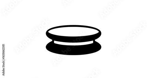 Object find black and white graphic design of a modern stool for home decor and furniture design ideas online now vector