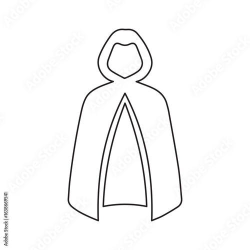 mantle robe line icon