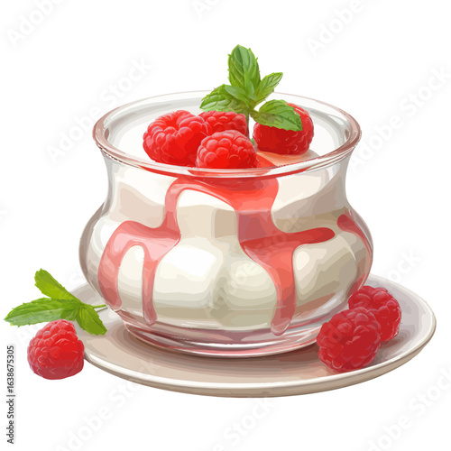 yogurt with strawberries