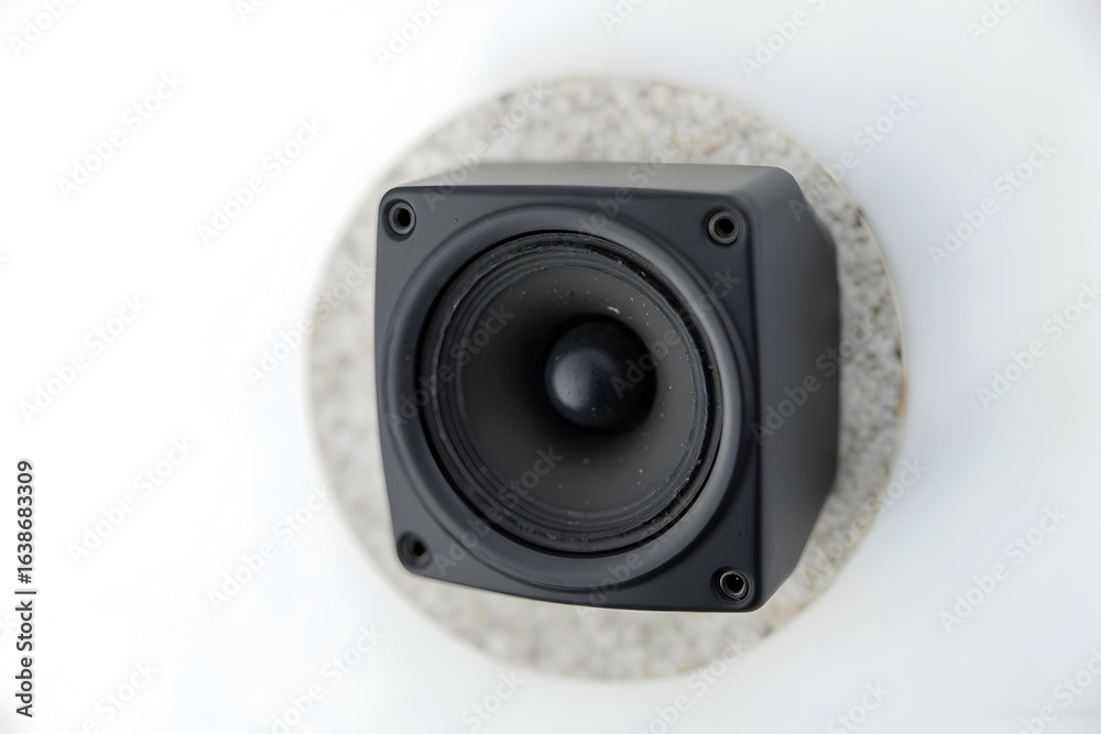 Fototapeta premium Speaker Detail on Textured Surface for Audio Concepts