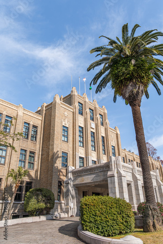 Wallpaper Mural 宮崎県庁本館と南国の風景を彩るヤシの木 Torontodigital.ca