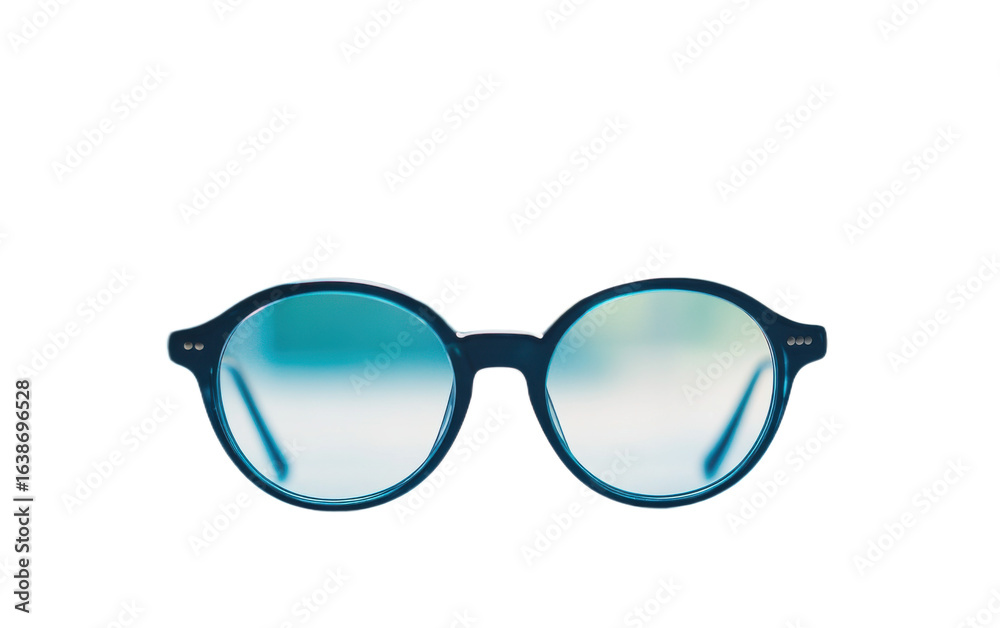 Fototapeta premium A pair of classic black rimmed on white background,png