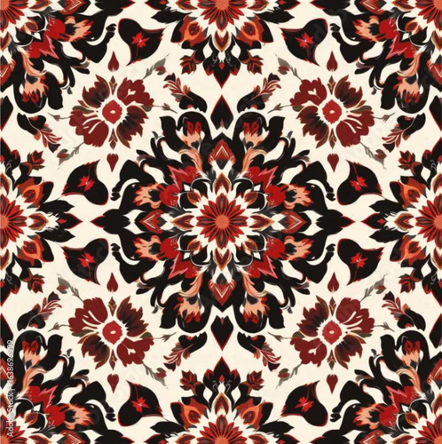 Vector illustration of Indonesian art, batik