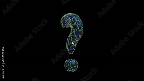 Wallpaper Mural 3D Question Mark Flying Animation Torontodigital.ca