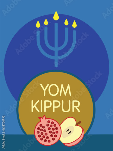 a-stylized--vector-illustration-for-yom-kippur--in.eps