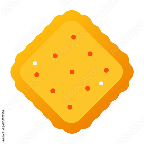 Delicious food vector icon on white background.