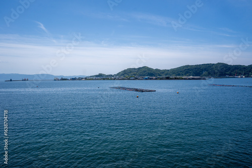 初夏の指宿近辺の海岸線風景
