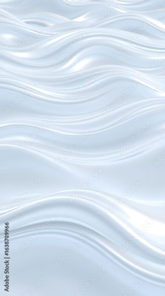 Fototapeta premium Abstract silky blue flowing wavy texture and fluid motion background design