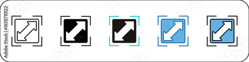 Resolution Icon Pack Multistyle Illustration