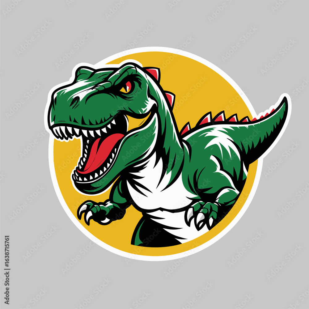 Obraz premium T-Rex vector illustration as a logo