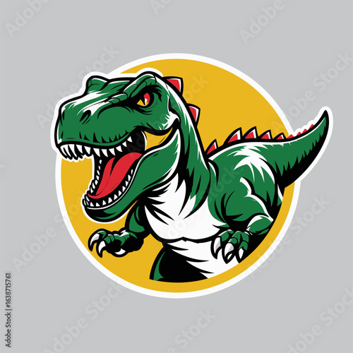 T-Rex vector illustration as a logo