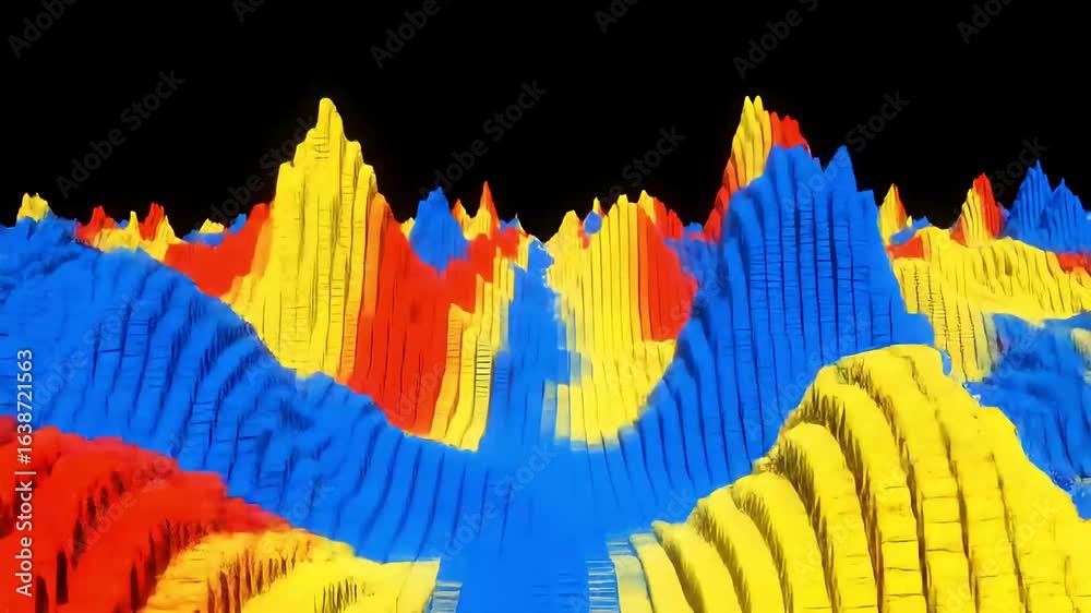 backgrounds, exploding, futuristic, horizontal, problems, surreal, vitality, colors, creativity, data, psychedelic, three dimensional, topography, abstract, art, color image, computer graphic, distort