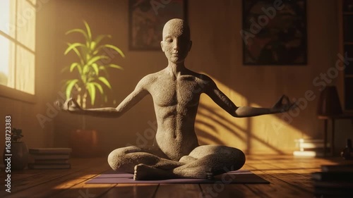 woman in yoga position