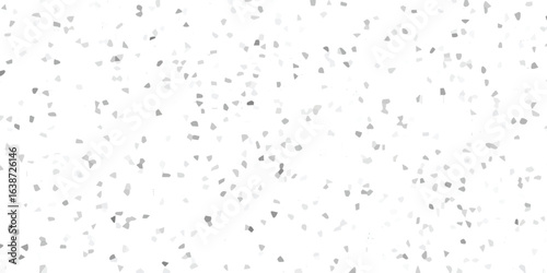 Scattered grey fragmented geometric design over a white background creating a textured and modern aesthetic for various creative projects.