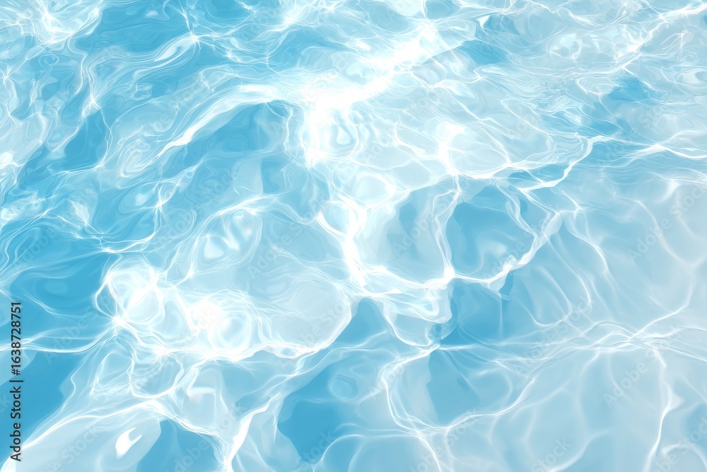 Obraz premium Abstract rippling turquoise water surface