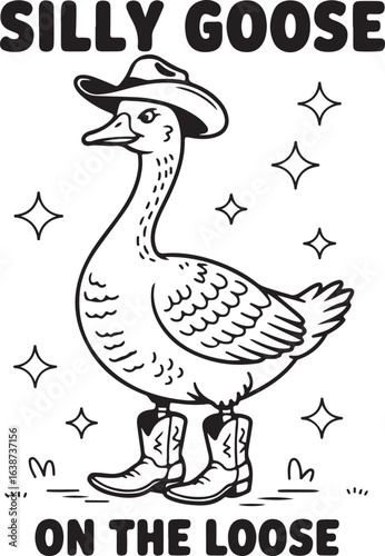 Silly Goose on the Loose Svg