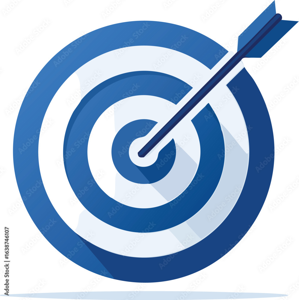 Target with arrow, success, achievement