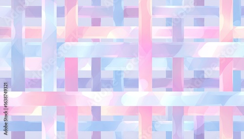 Pastel woven grid pattern.  Delicate, soft colors