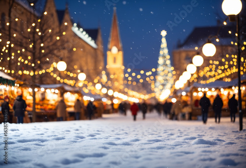 festive christmas market wi...