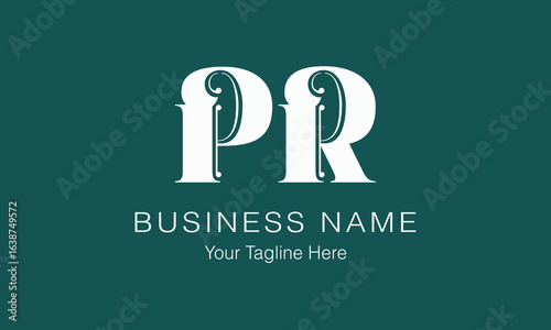 PR P pr initial logo | initial based abstract modern minimal creative logo, vector template image. luxury logotype logo, real estate homie logo. typography logo. initials logo