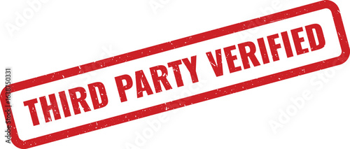 Red rectangular stamp clearly showing the words THIRD PARTY VERIFIED