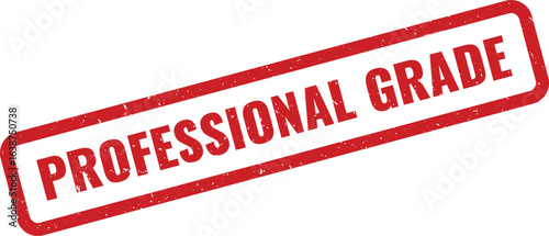 Red Rubber Stamp with Professional Grade Text