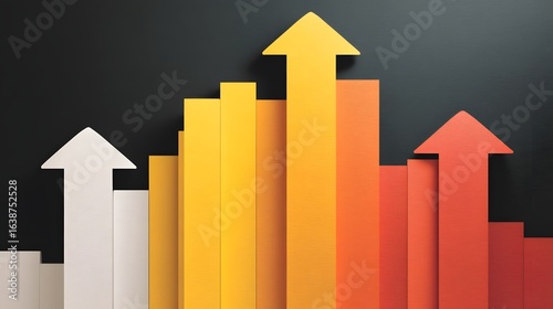 Growth breakthrough chart exceeding the ceiling