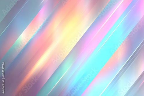 Abstract diagonal lines in pastel colors, blending into soft, luminous streaks