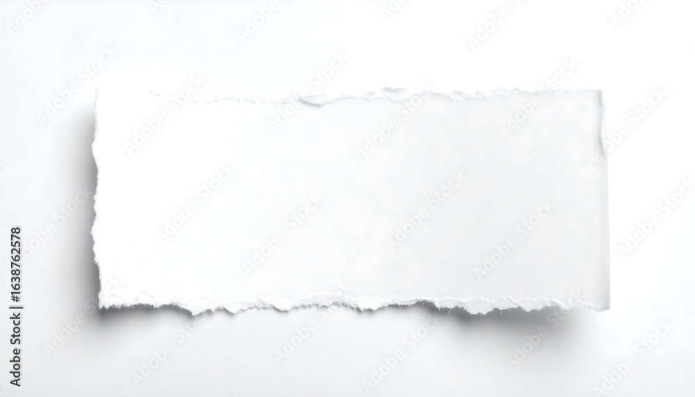Obraz premium Torn white paper