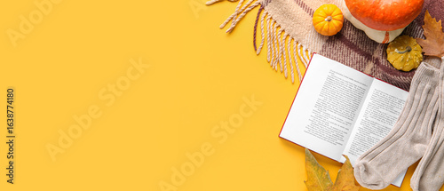 Composition with open book,...