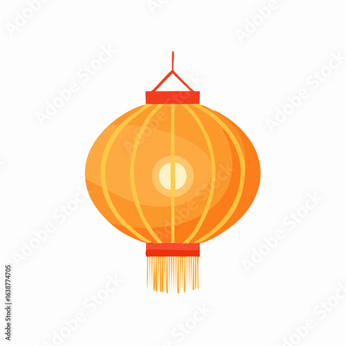  lampion flat isolated