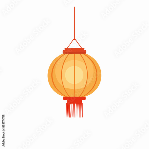  lampion flat isolated