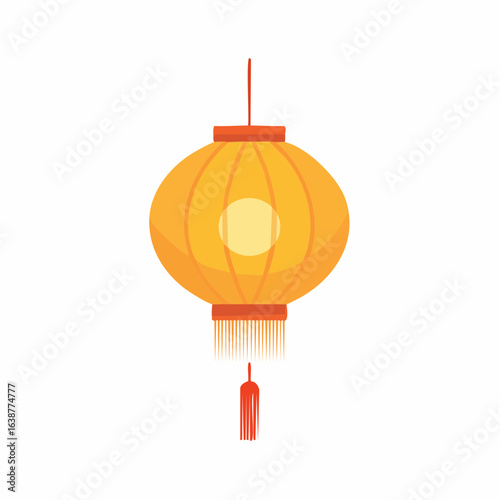  lampion flat isolated
